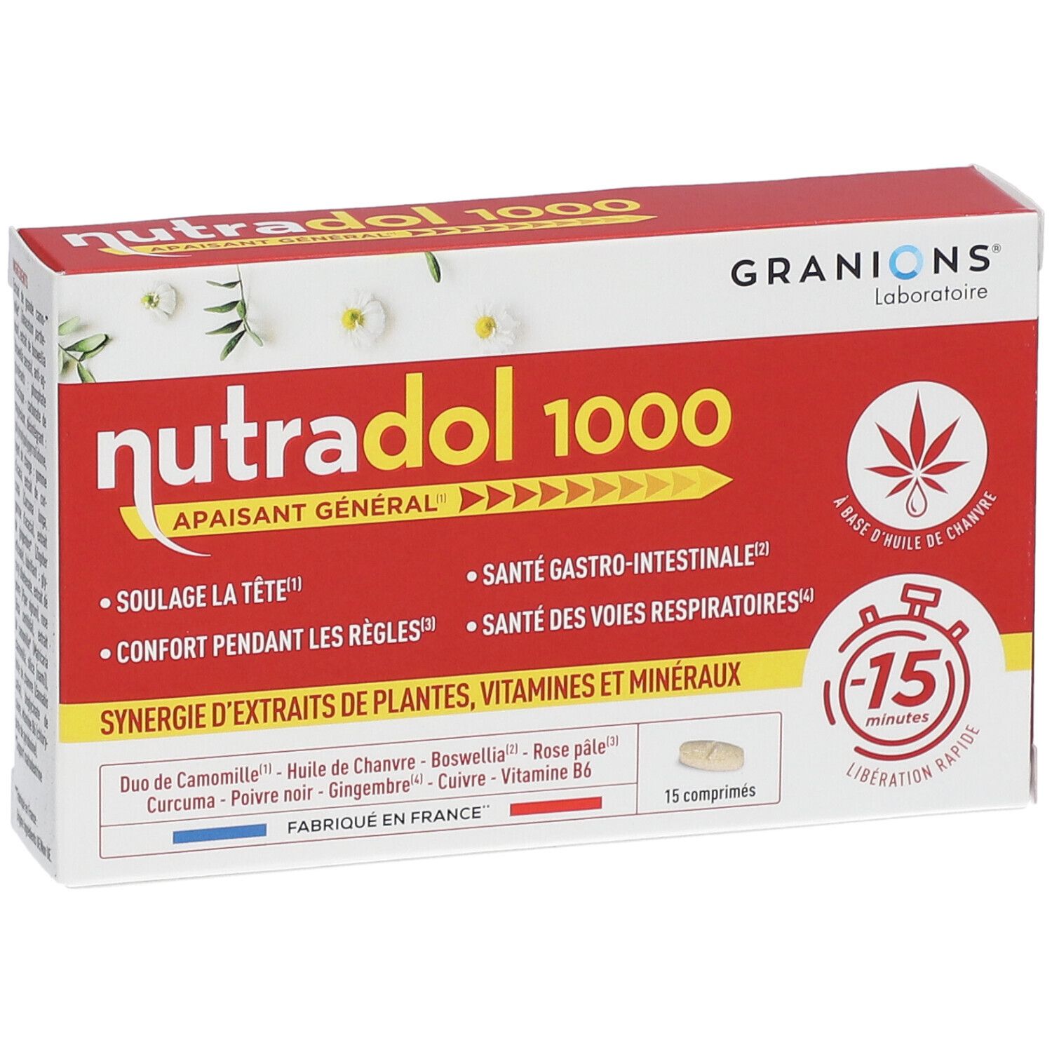 Laboratoire des GRANIONS® Nutradol 1000