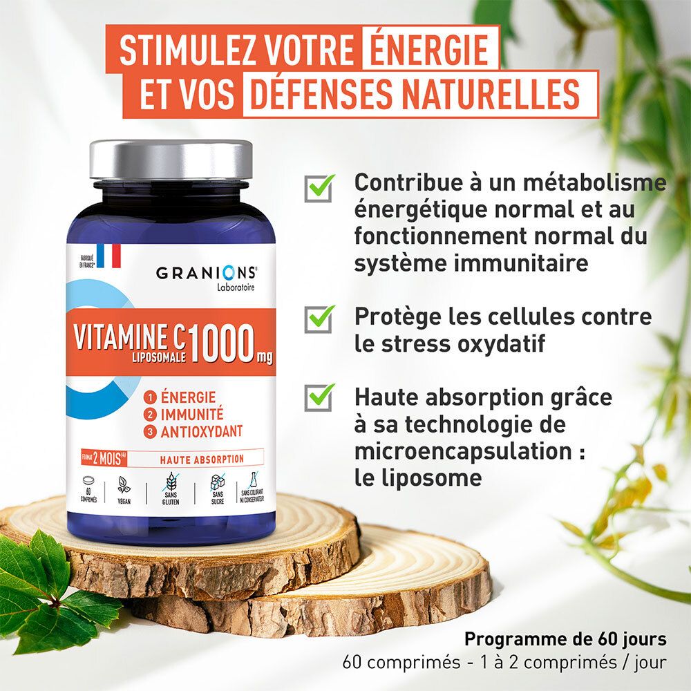 Laboratoire des Granions® Vitamine C Liposomale 1000 mg