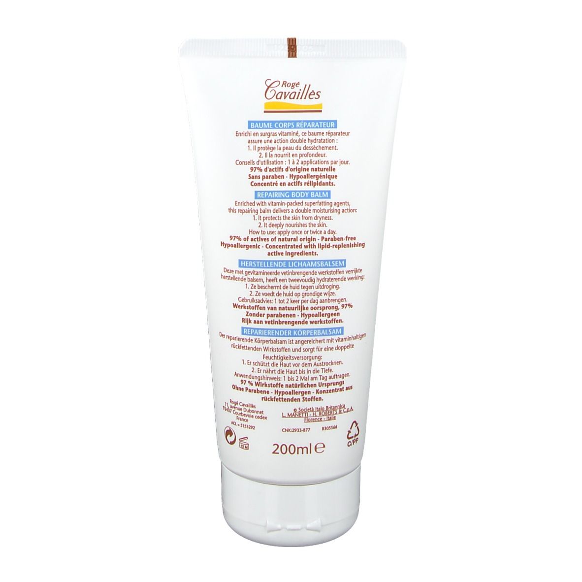 Rogé Cavaillès Nutrissance baume hydratant corps