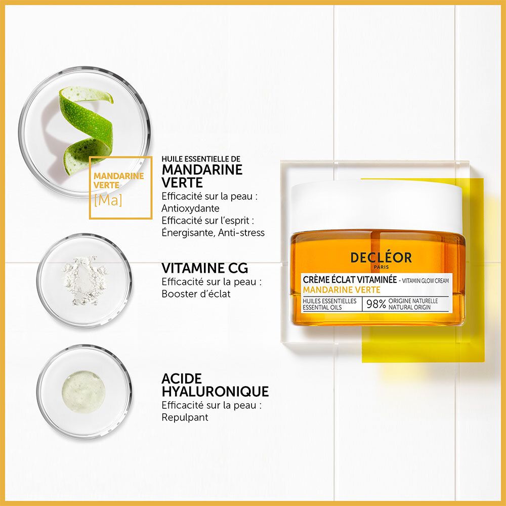 Decléor Crème Éclat Vitaminée MANDARINE VERTE 50ml