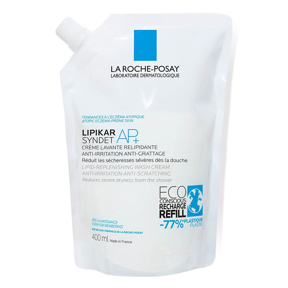 LA ROCHE POSAY LIPIKAR Syndet AP+ Crème Lavante Relipidante + Eco-Recharge