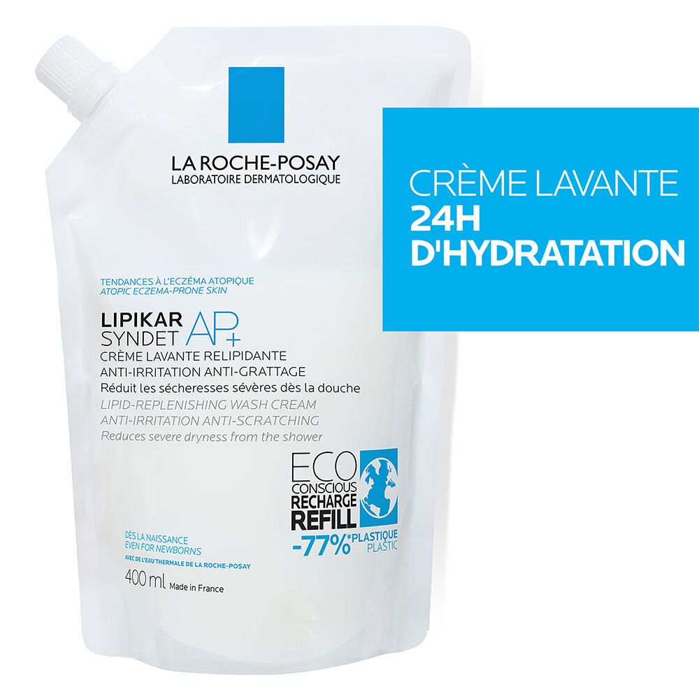 LA ROCHE POSAY LIPIKAR Syndet AP+ Crème Lavante Relipidante + Eco-Recharge