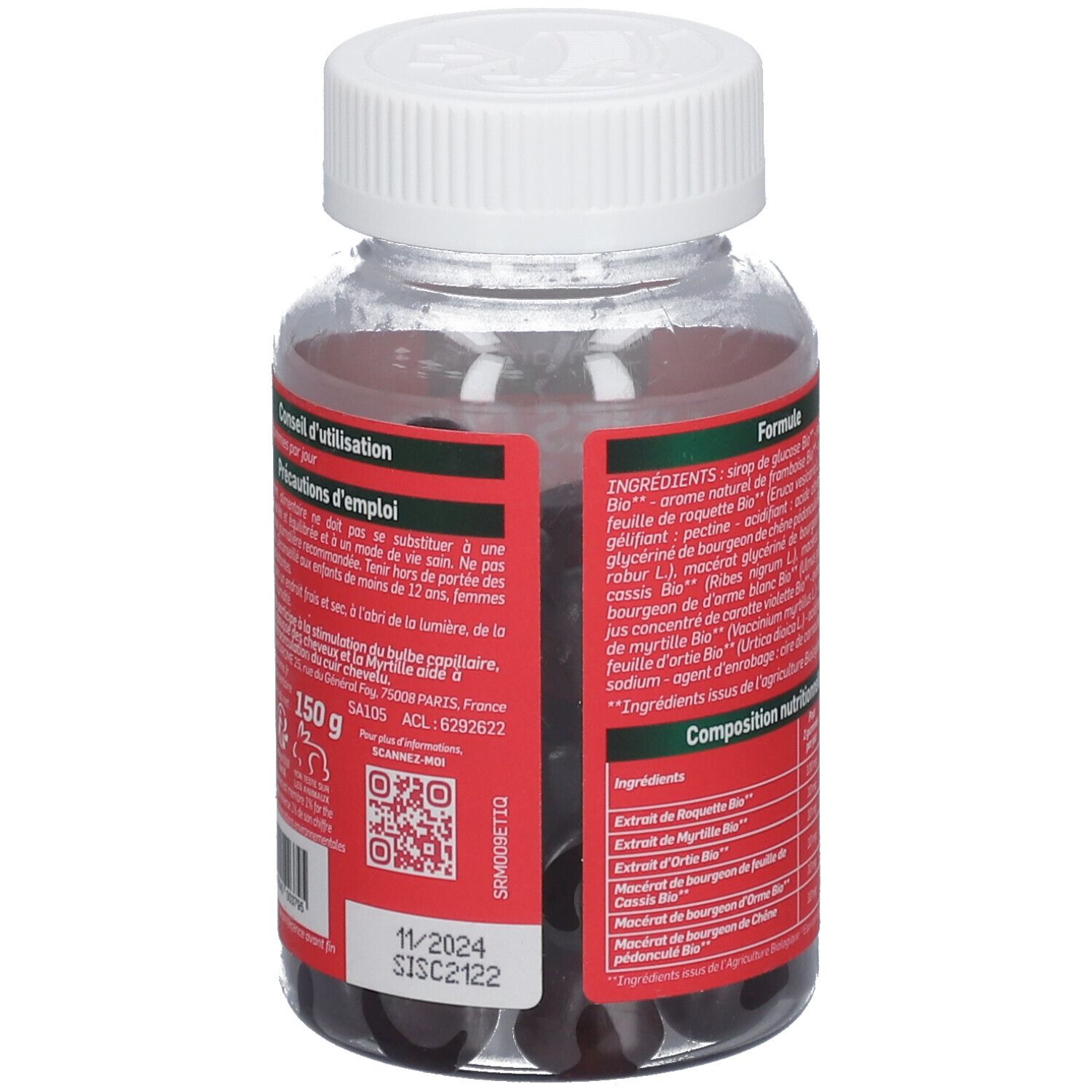 Santarome Gummies Sublimes Cheveux Bio