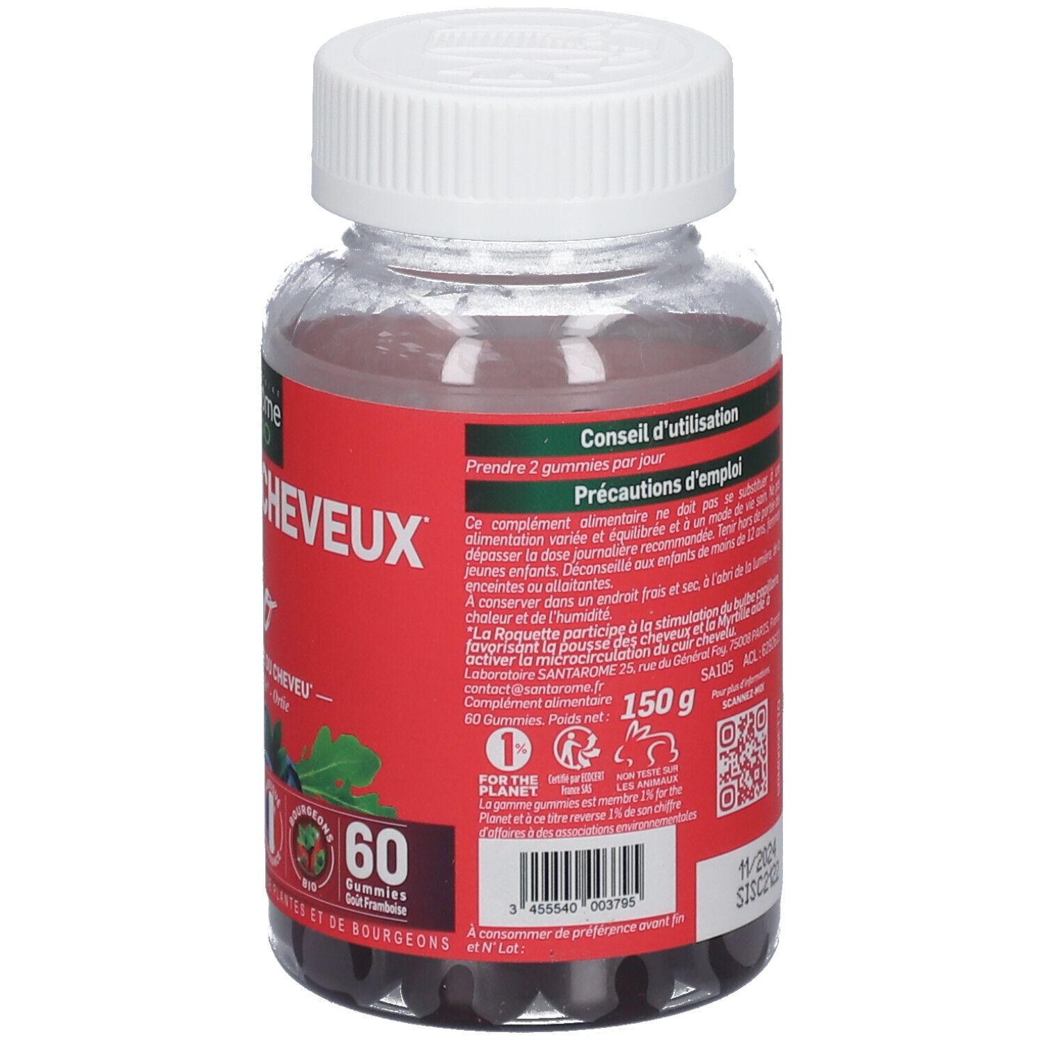 Santarome Gummies Sublimes Cheveux Bio