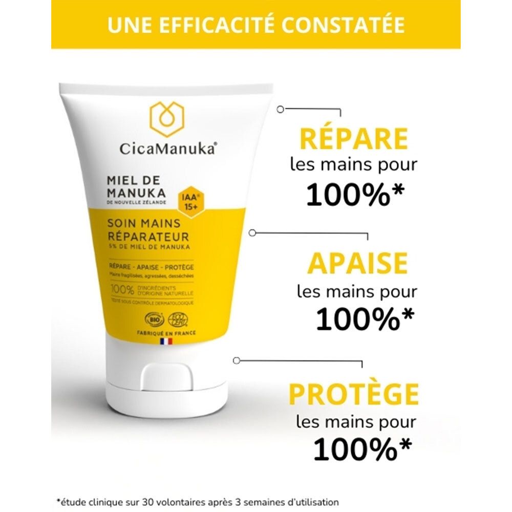 CicaManuka® Soin mains réparateur au miel de Manuka IAA15+