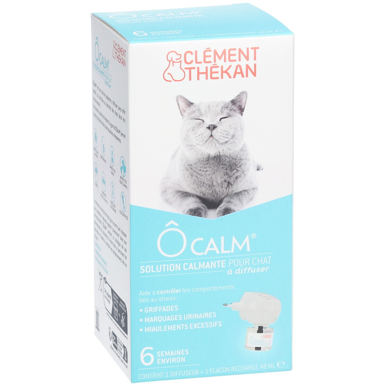 Clement Thekan Anti-Stress Chat Diffuseur + Recharge 48ml 1 pc(s