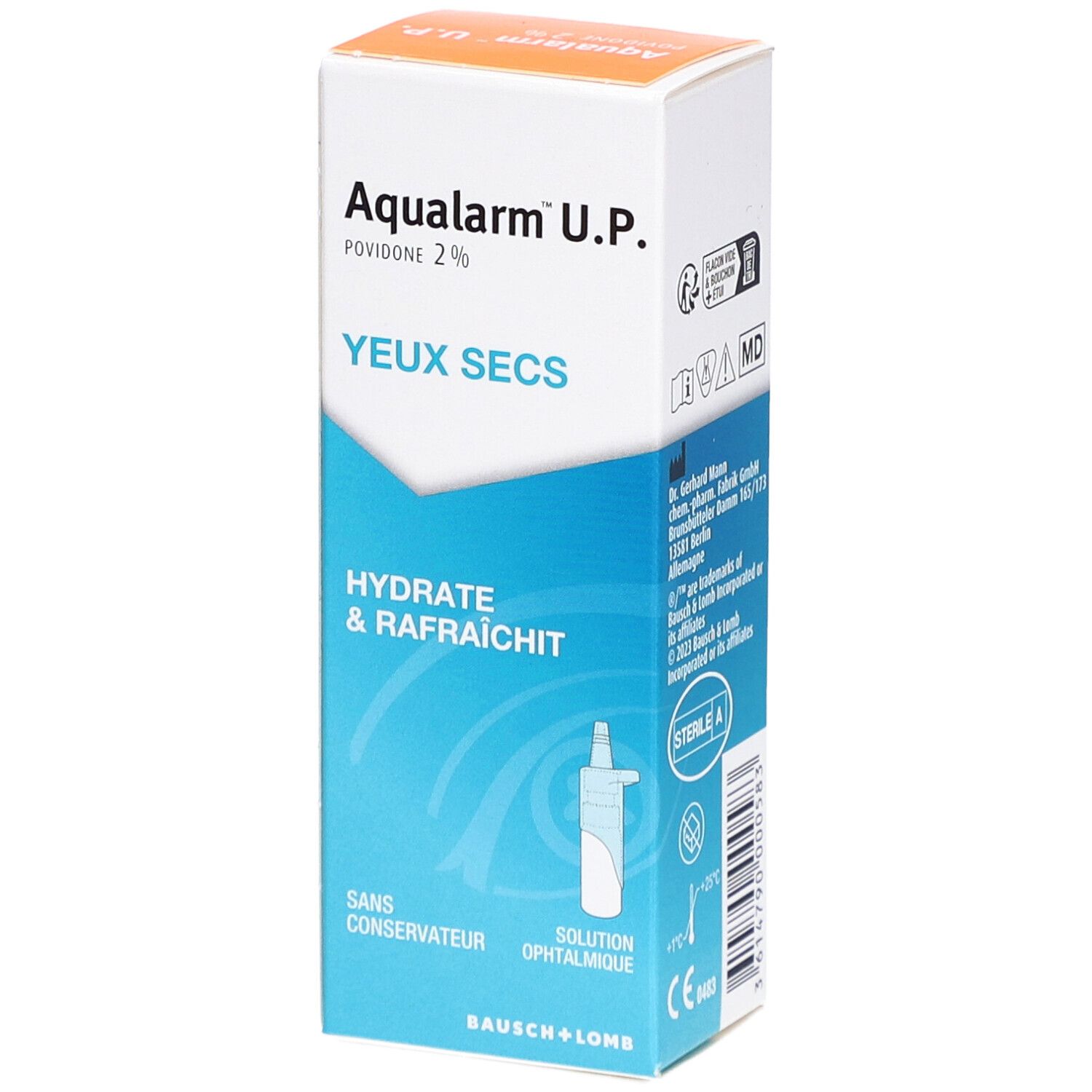 Bausch + Lomb Aqualarm U.P. solution oculaire pour yeux secs