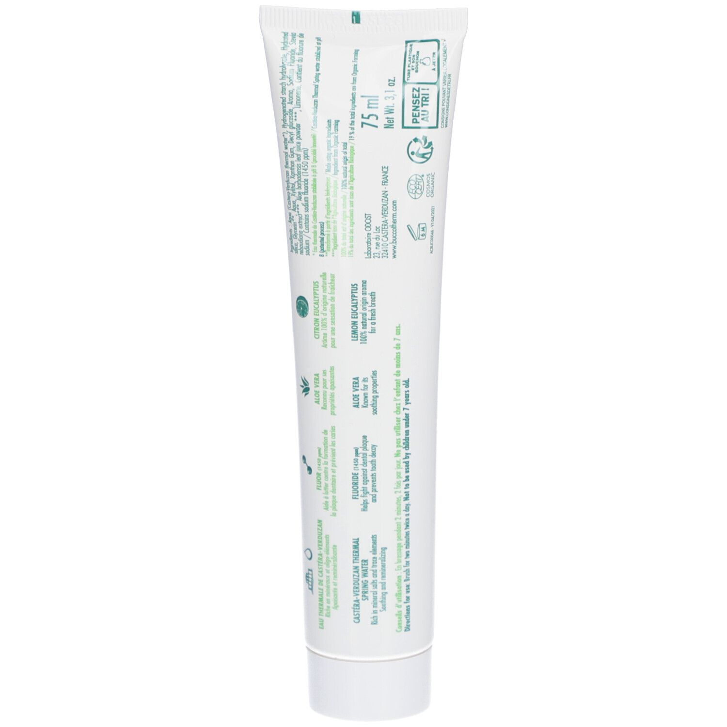 Buccotherm Dentifrice à l'Eau Thermale Protection Complète Bio