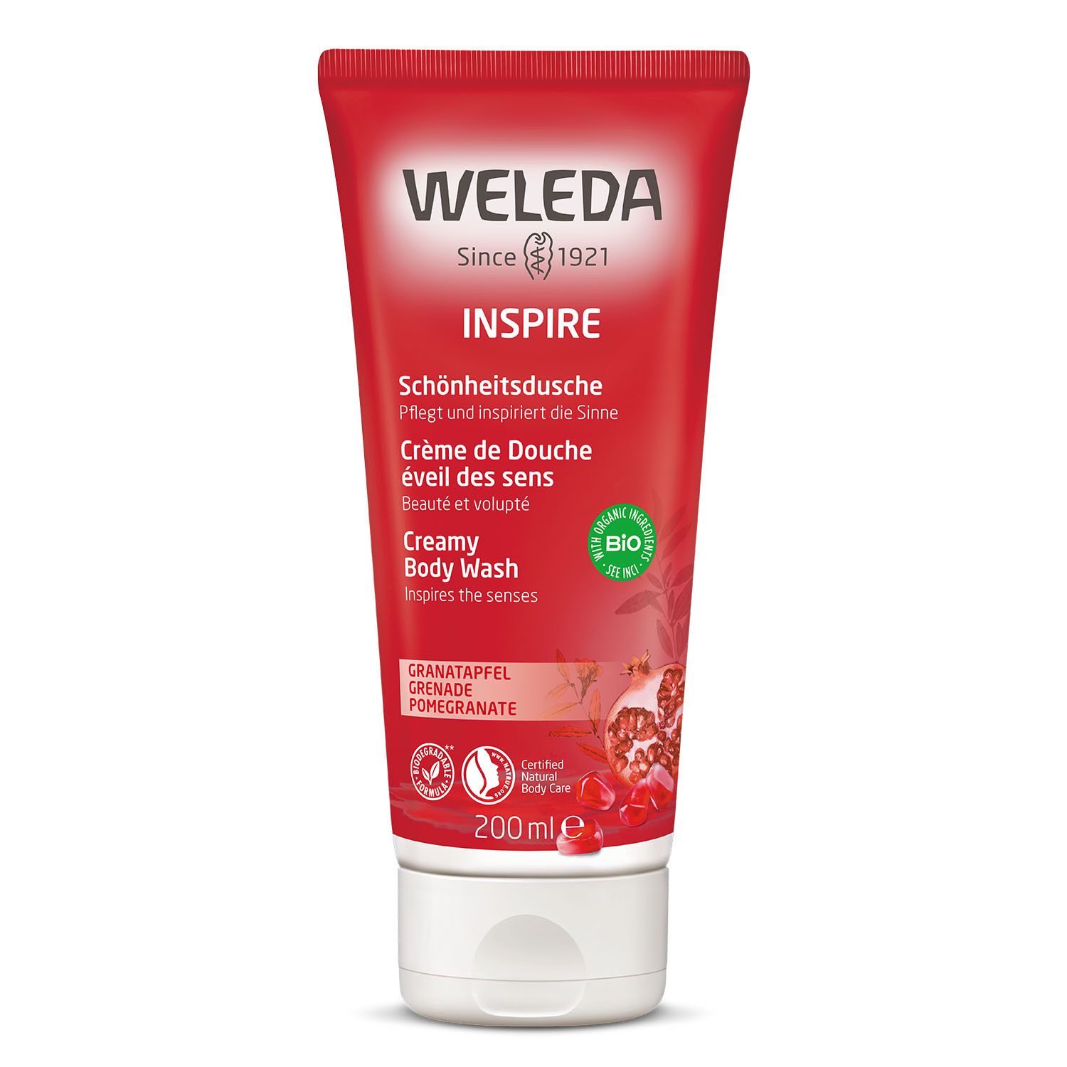 WELEDA Inspire Crème de Douche éveil des sens à la Grenade