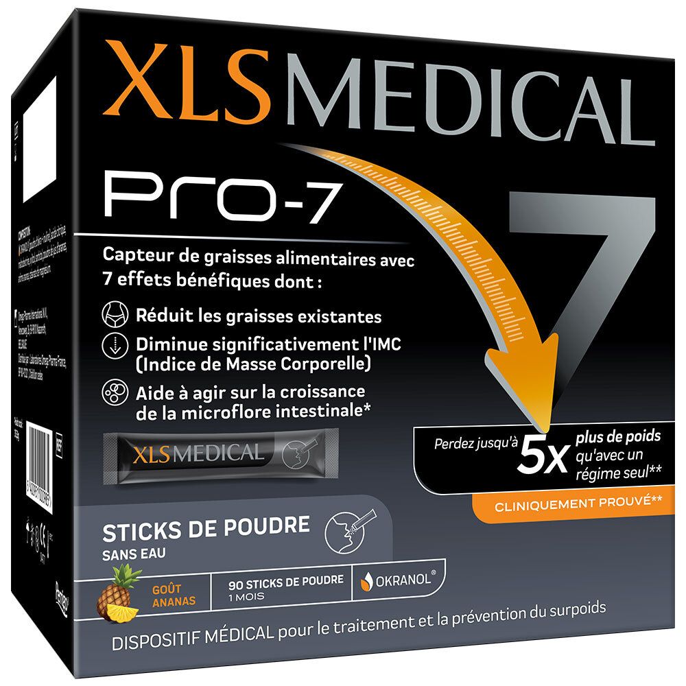 XLS Medical Pro-7 Aide à la Perte de Poids 90 Sticks