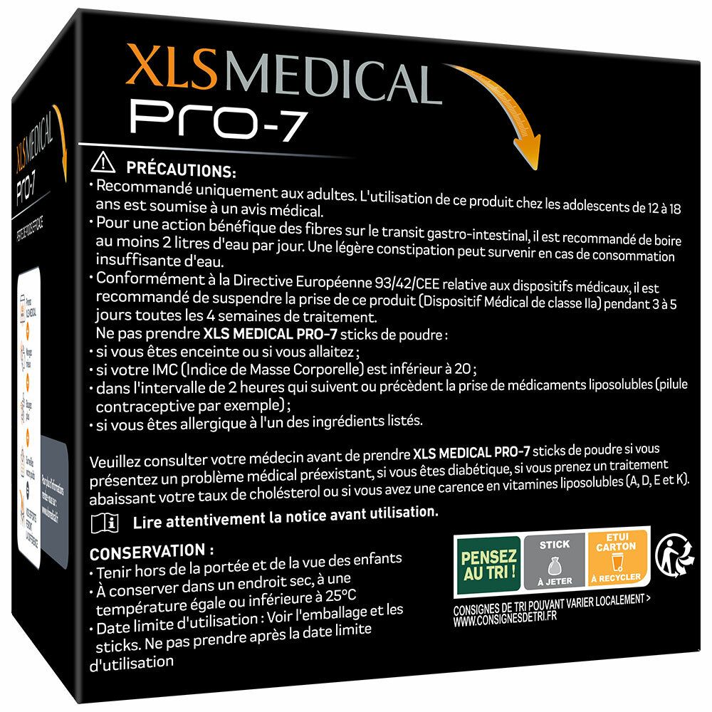 XLS Medical Pro-7 - 90 sticks de poudre