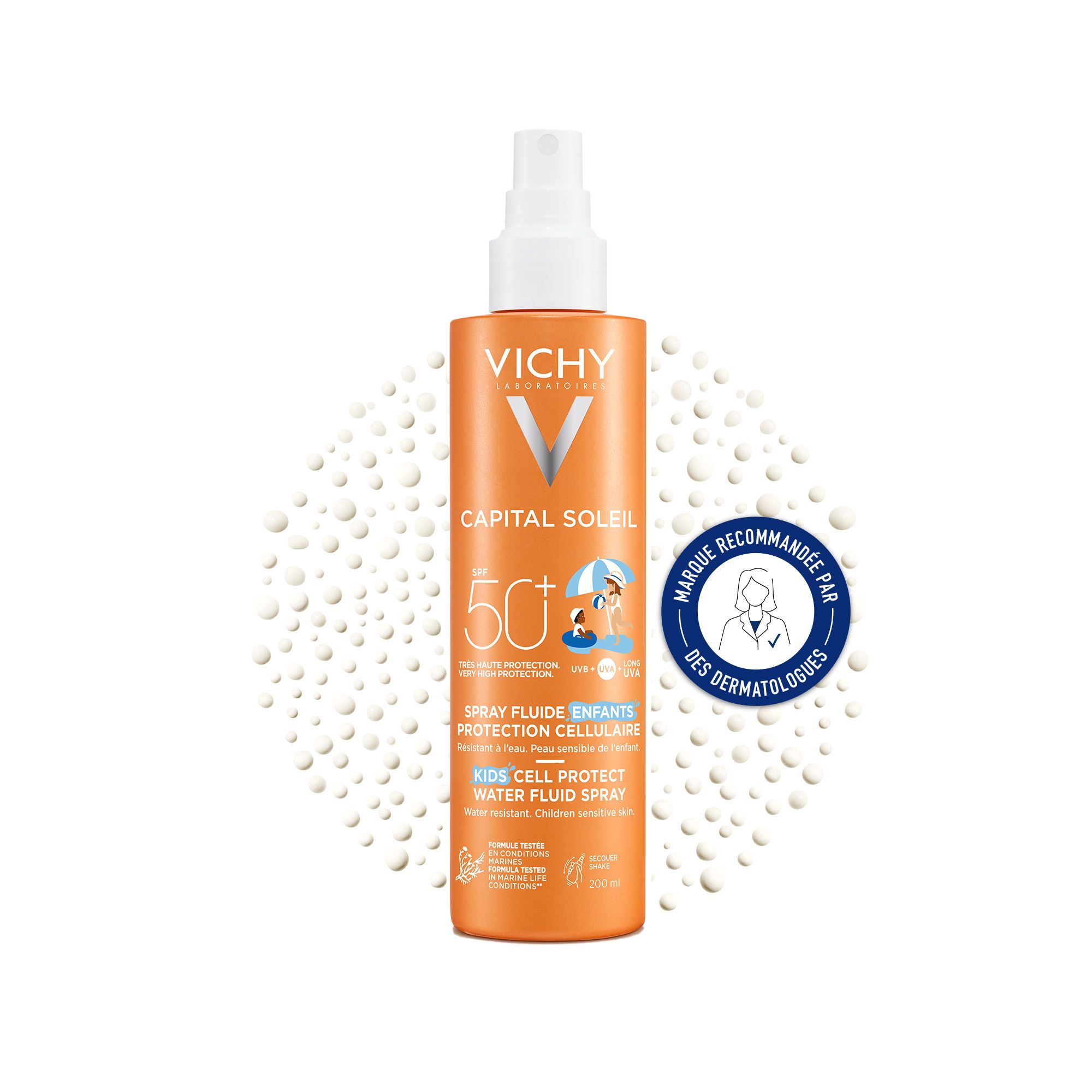 Capital Soleil Spray Fluide Enfants SPF50+ 200ml
