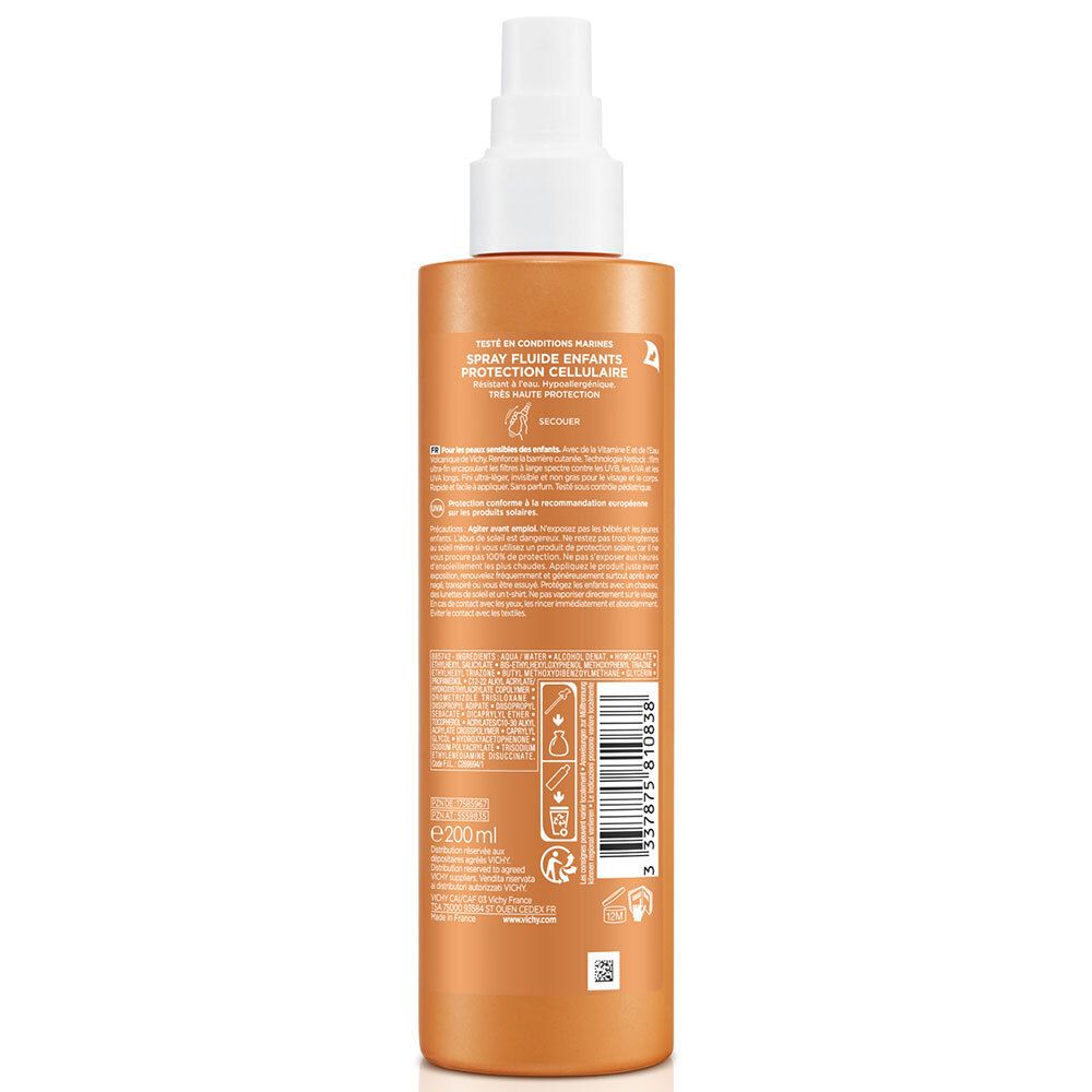 Capital Soleil Spray Fluide Enfants SPF50+ 200ml
