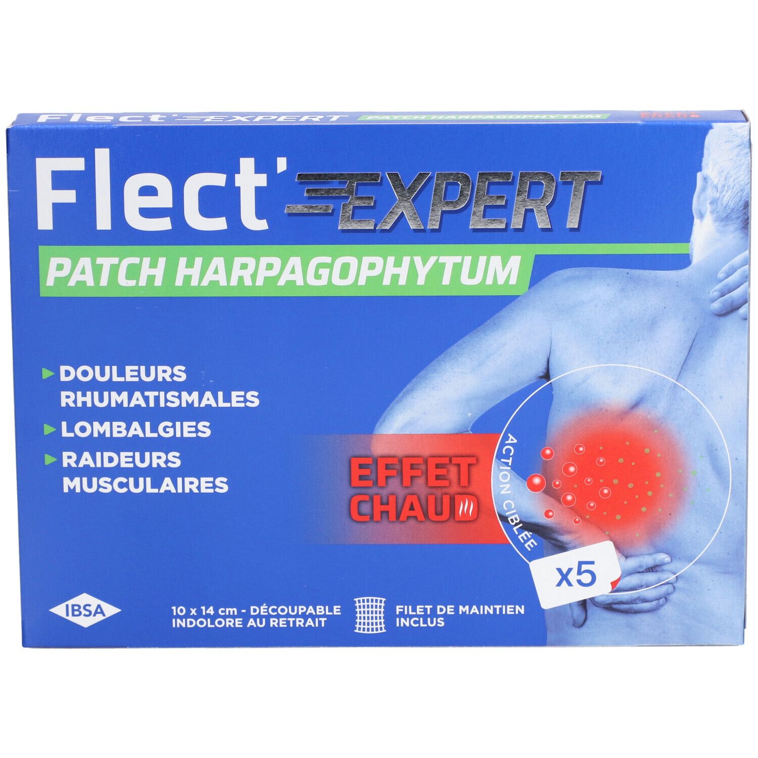 FLECT'EXPERT PATCH HARPAGOPHYTUM - Patch effet chaud immédiat.  - bt 5