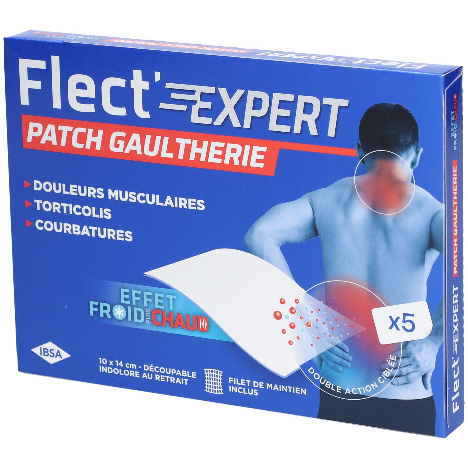 FLECT'EXPERT PATCH GAULTHÉRIE - Patch Gaulthérie - Menthol - effet froid puis chaud.  - bt