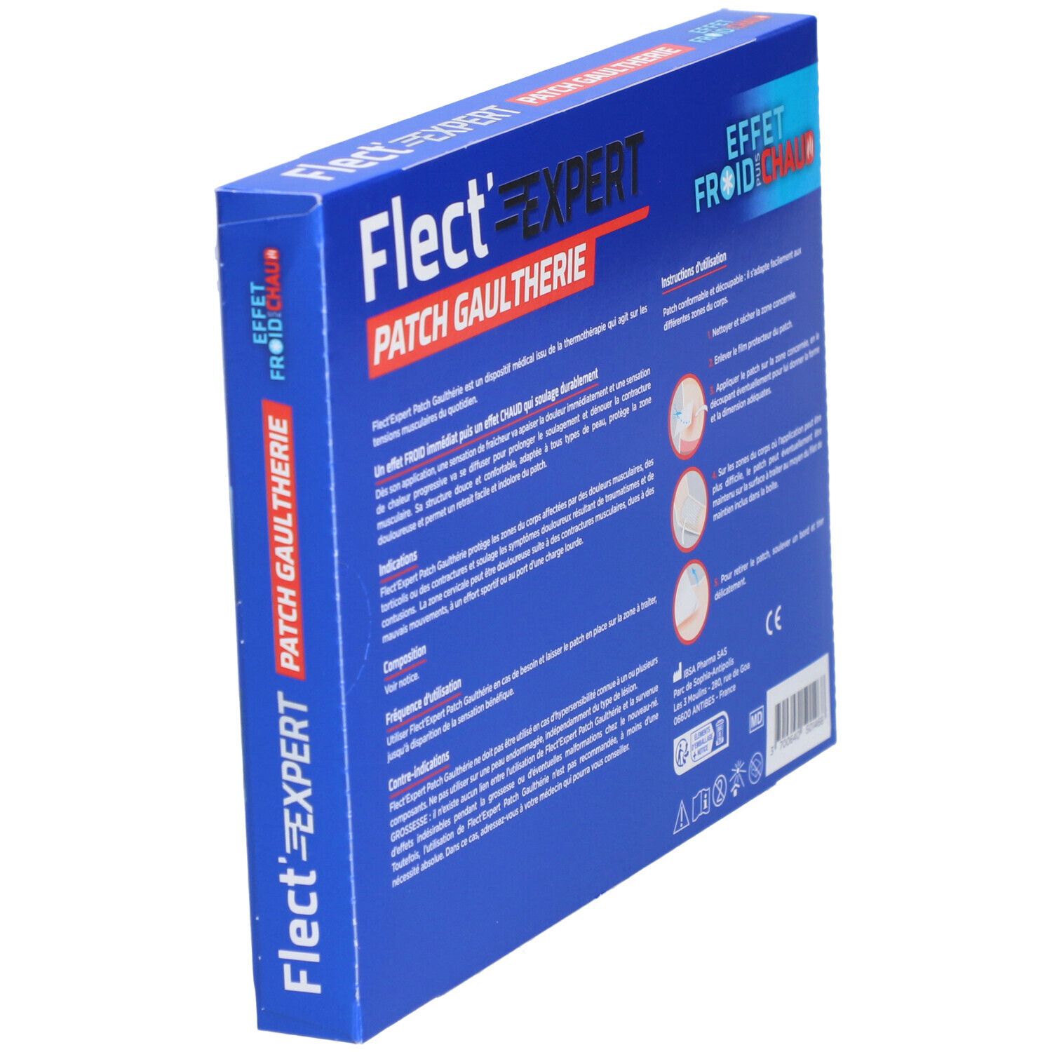 FLECT'EXPERT PATCH GAULTHÉRIE - Patch Gaulthérie - Menthol - effet froid puis chaud.  - bt