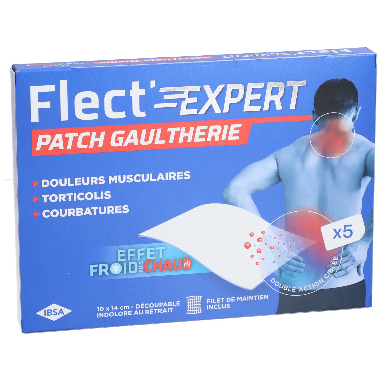FLECT'EXPERT PATCH GAULTHÉRIE - Patch Gaulthérie - Menthol - effet froid puis chaud.  - bt