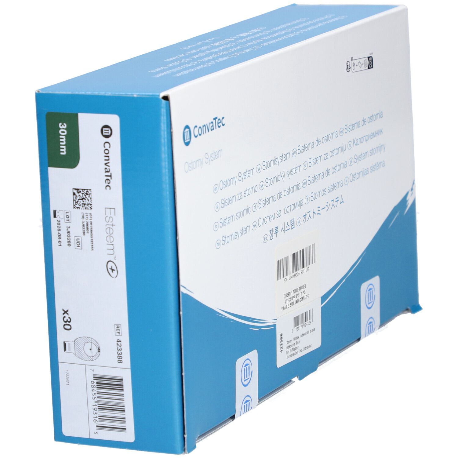 ESTEEM PLUS WINDOW INVISICLOSE STANDARD  - Poche système 1 pièce avec fenêtre d'inspection