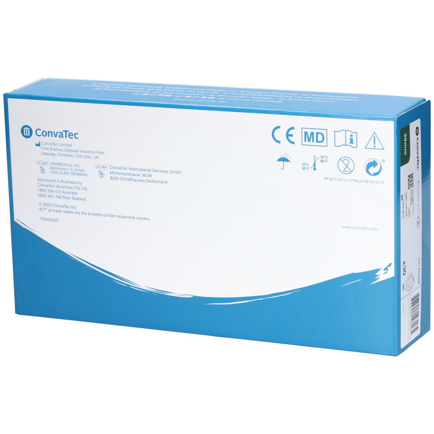 ESTEEM PLUS WINDOW INVISICLOSE STANDARD  - Poche système 1 pièce avec fenêtre d'inspection