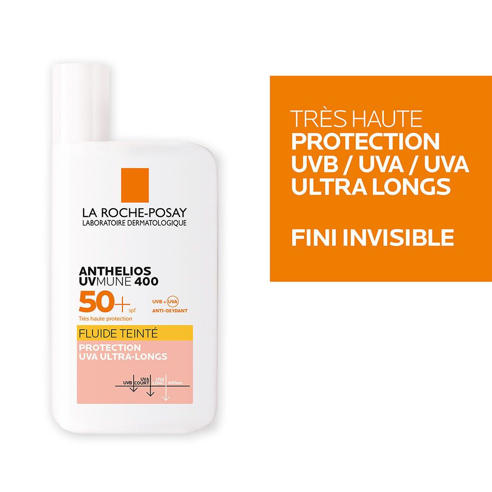 ANTHELIOS FLUIDE  UVMUNE 400 AVEC PARFUM ET TEINTE SPF50+ 50ML