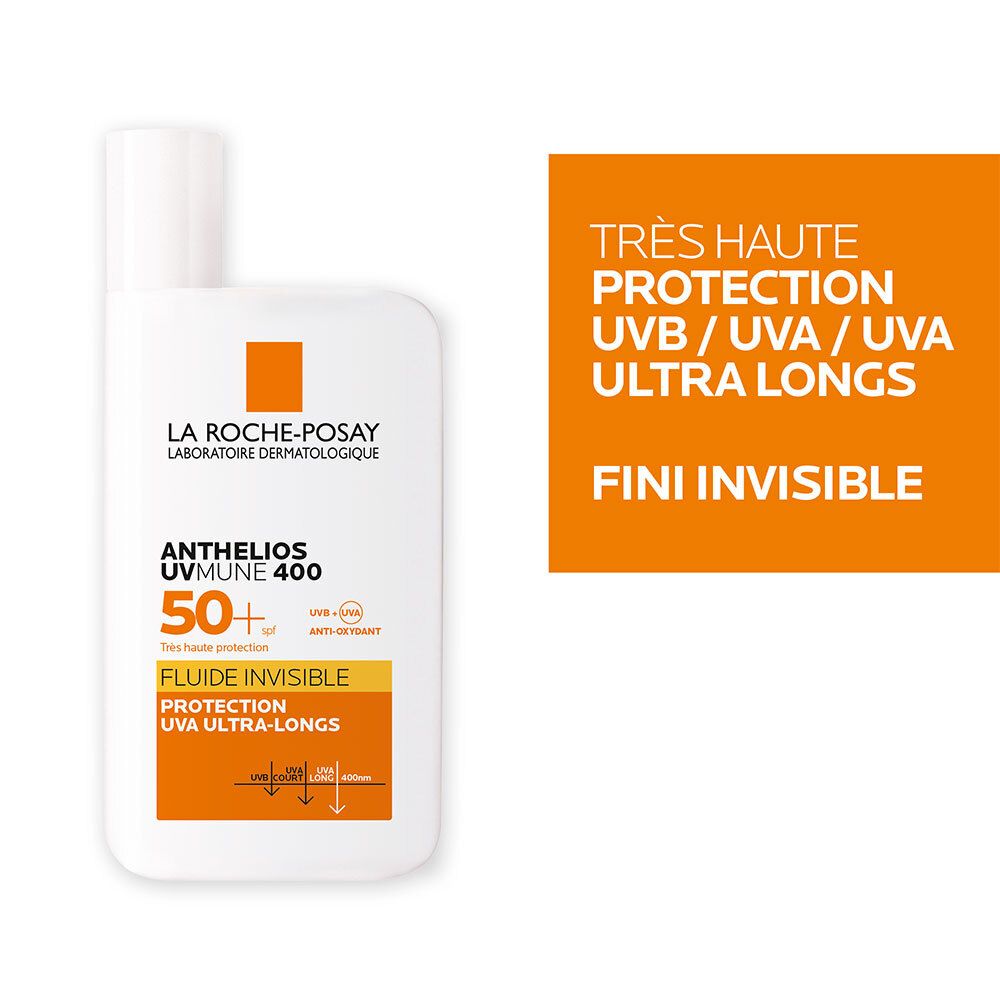 ANTHELIOS FLUIDE INVISIBLE UVMUNE 400 AVEC PARFUM SPF50+ 50ML