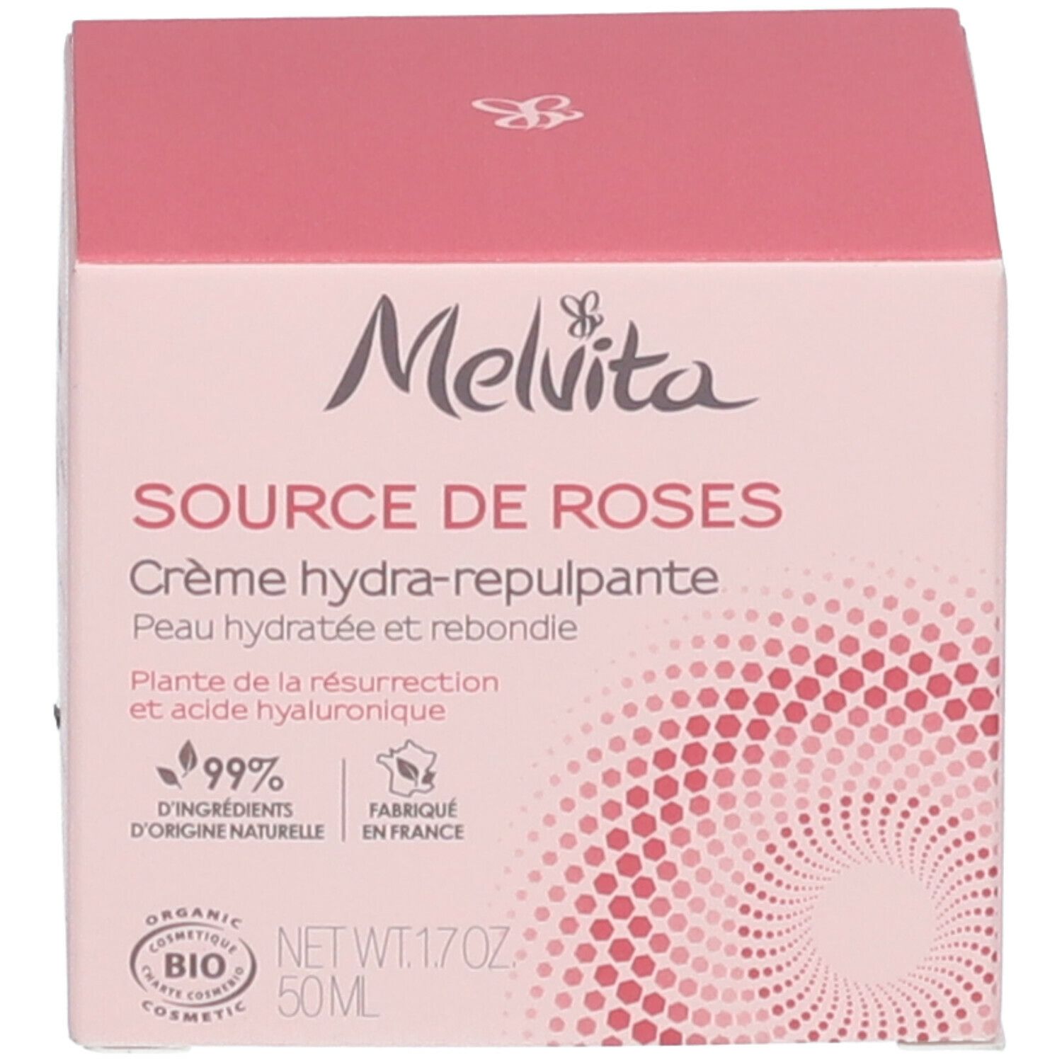 Melvita Crème hydratante repulpante Source de Roses