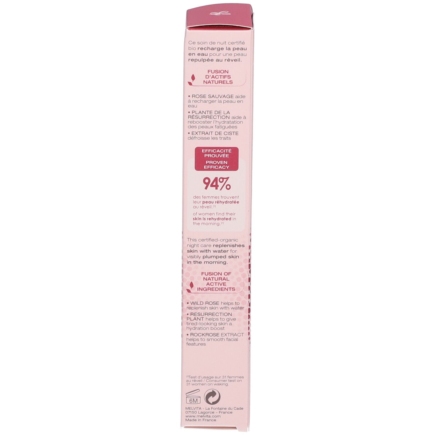 Melvita BB crème certifiée bio Source de Roses teinte claire