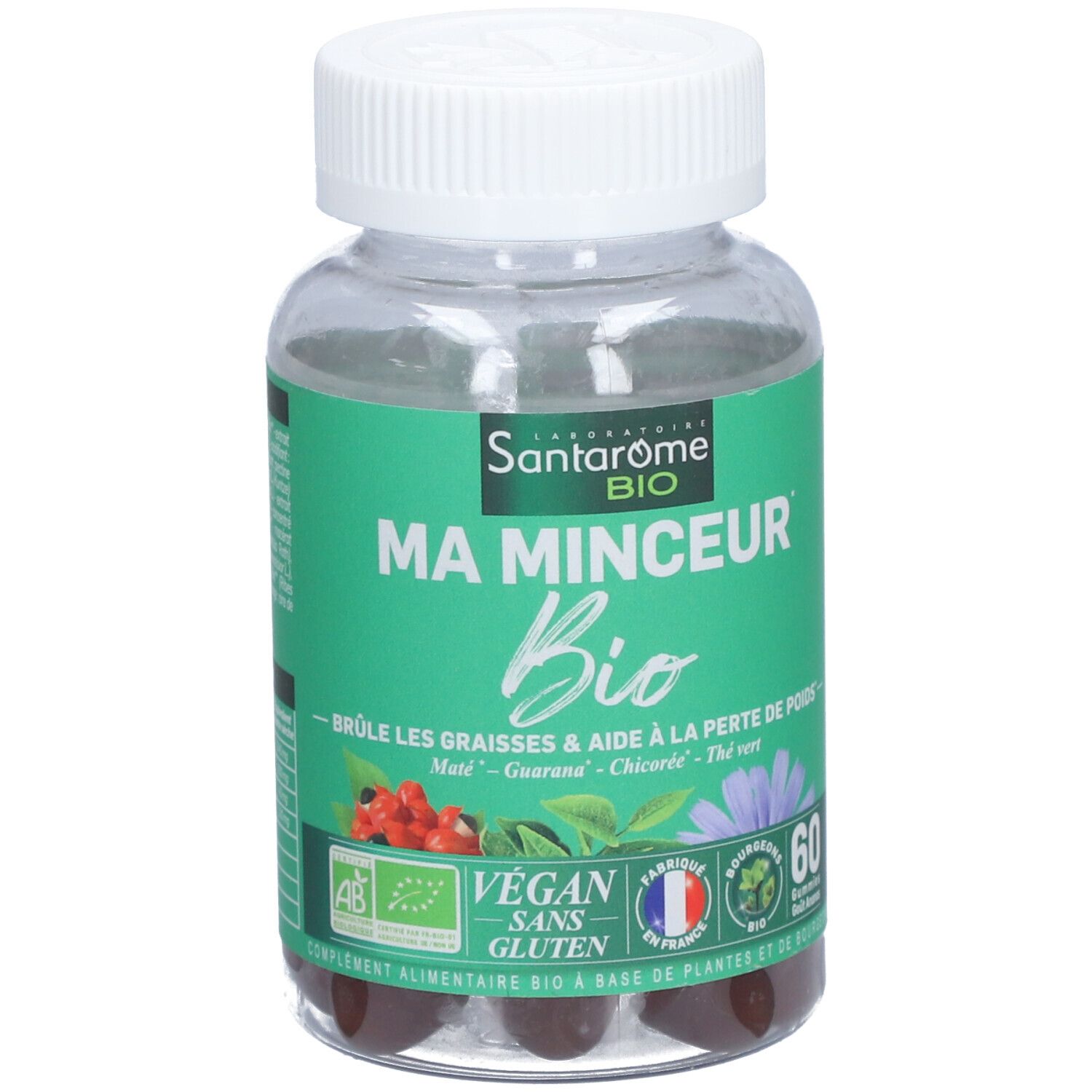 Santarome Ma Minceur Bio Gummis, 60 pièces.