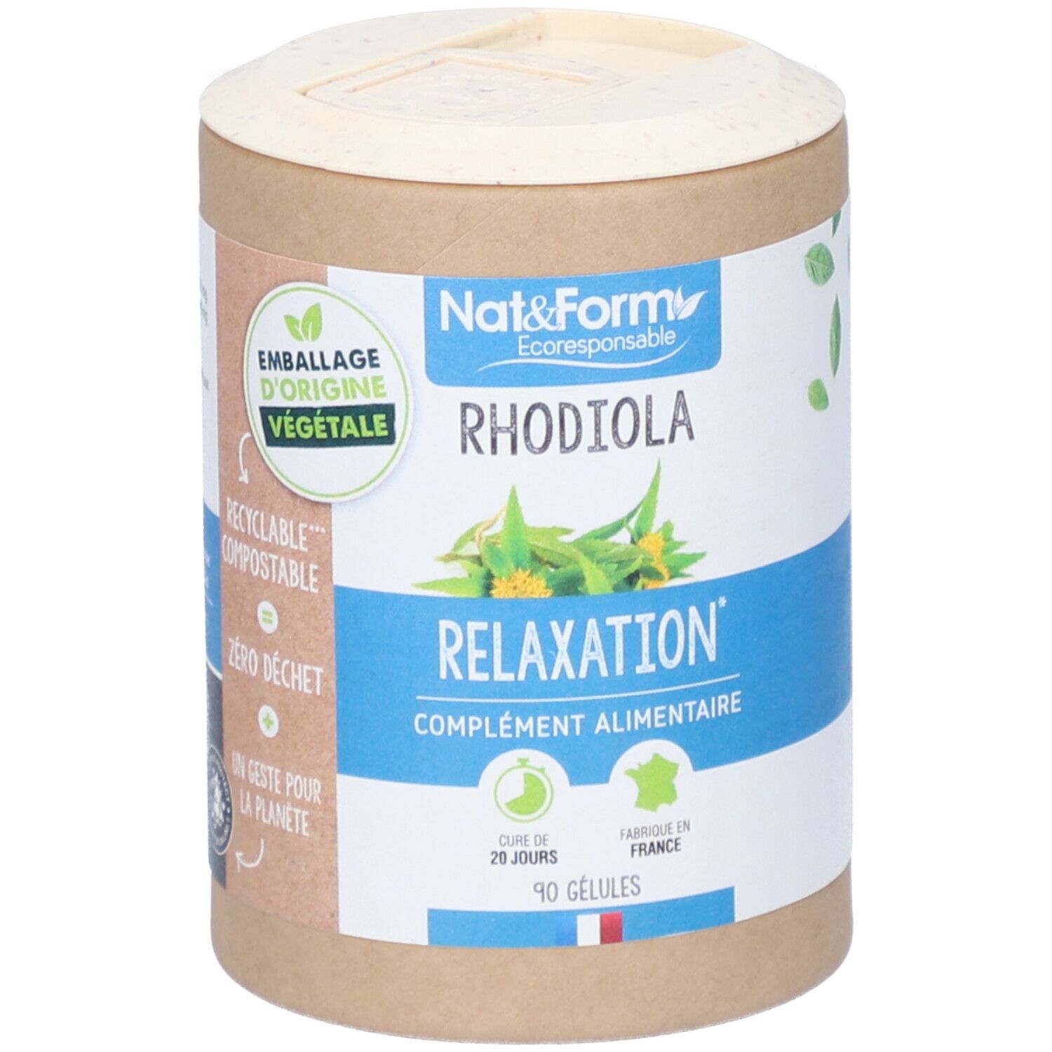 Nat&Form Rhodiola Bio en gélules
