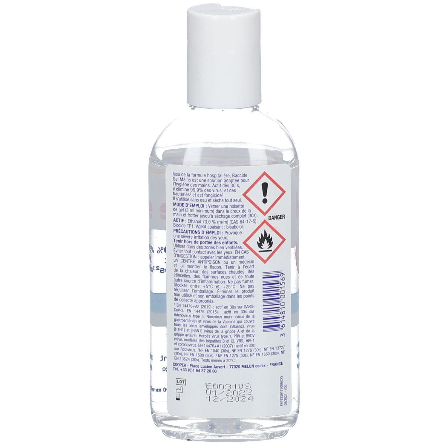 baccide Gel Hydroalcoolique Mains Sans Parfum