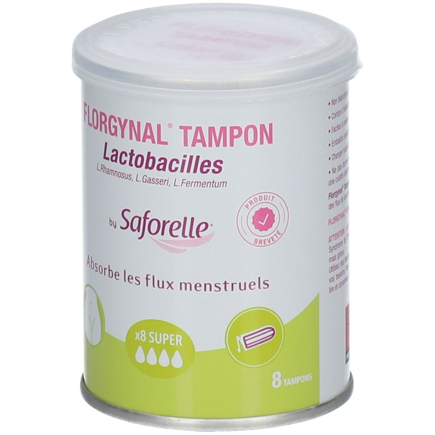 Saforelle® Florgynal® Tampon Probiotique sans applicateur Super