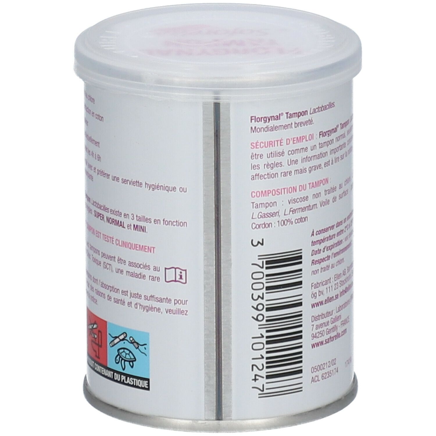 Saforelle® Florgynal® Tampon Probiotique sans applicateur Normal
