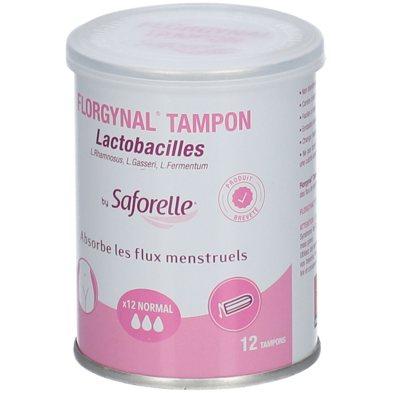 Saforelle® Florgynal® Tampon Probiotique sans applicateur Normal