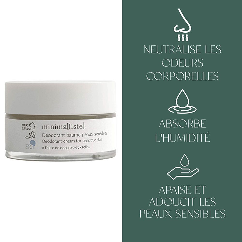Minima[liste] Déodorant baume pour peaux sensibles