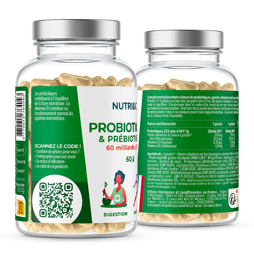 NUTRI&CO Probiotiques et prébiotiques