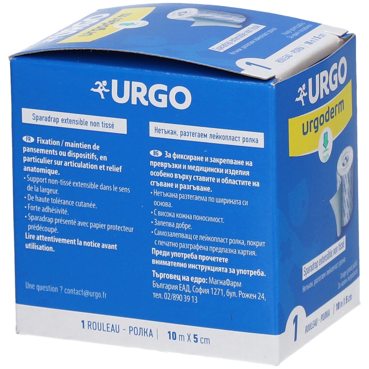 URGO Urgoderm Sparadrap non tissé extensible 10 m x 5 cm