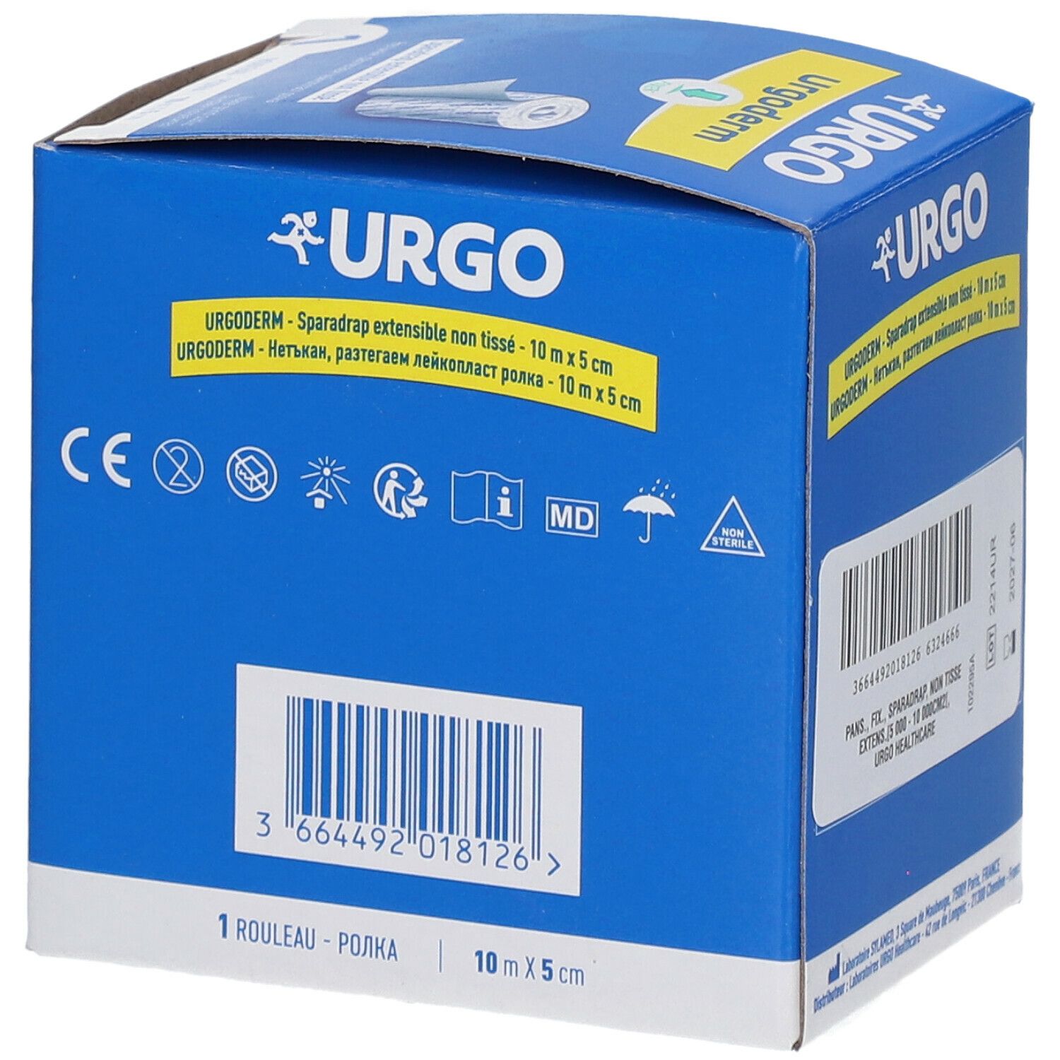 URGO Urgoderm Sparadrap non tissé extensible 10 m x 5 cm
