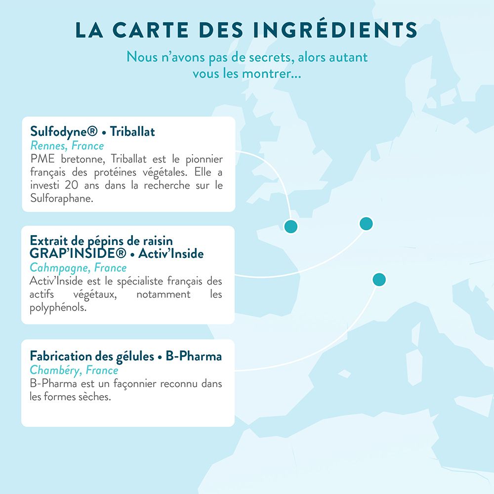 Gélules NUTRI&CO Antioxydant, flacon avec étiquette, 60 gélules.