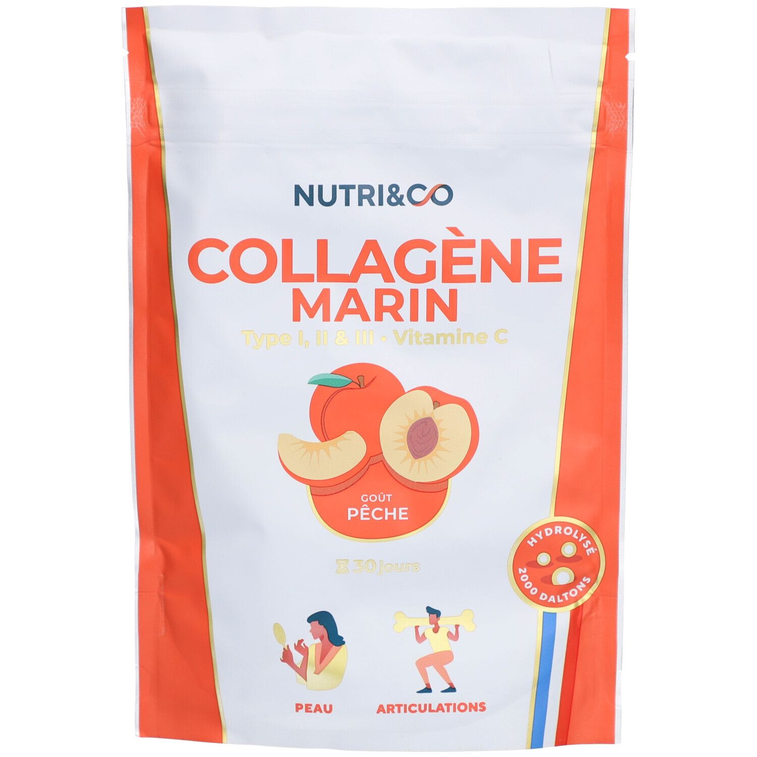 NUTRI&CO Collagène Marin  Arôme Pêche
