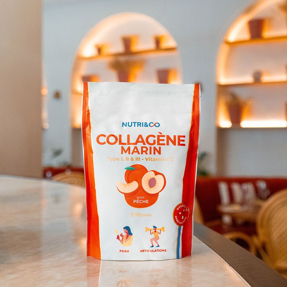 NUTRI&CO Collagène Marin  Arôme Pêche