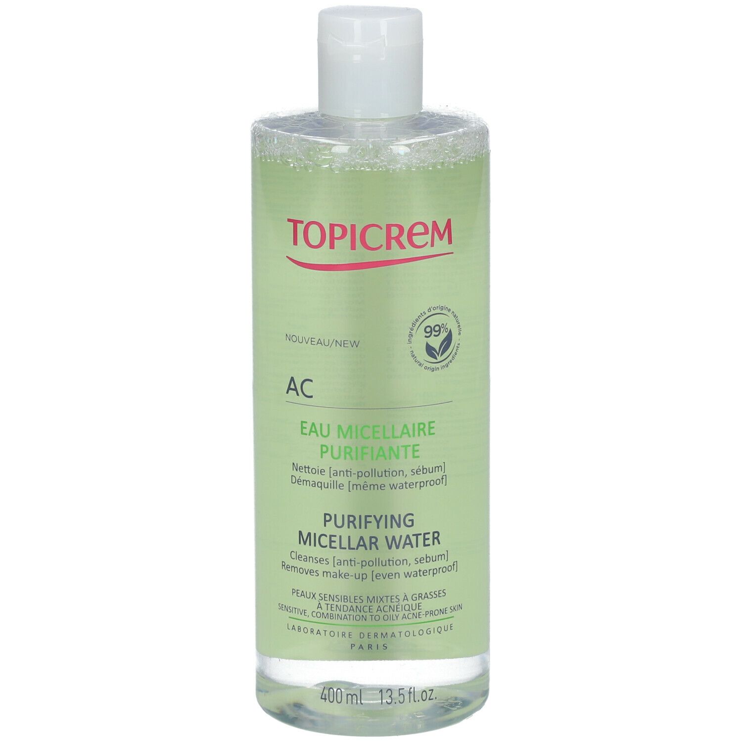 TOPICREM AC Eau Micellaire Purifiante