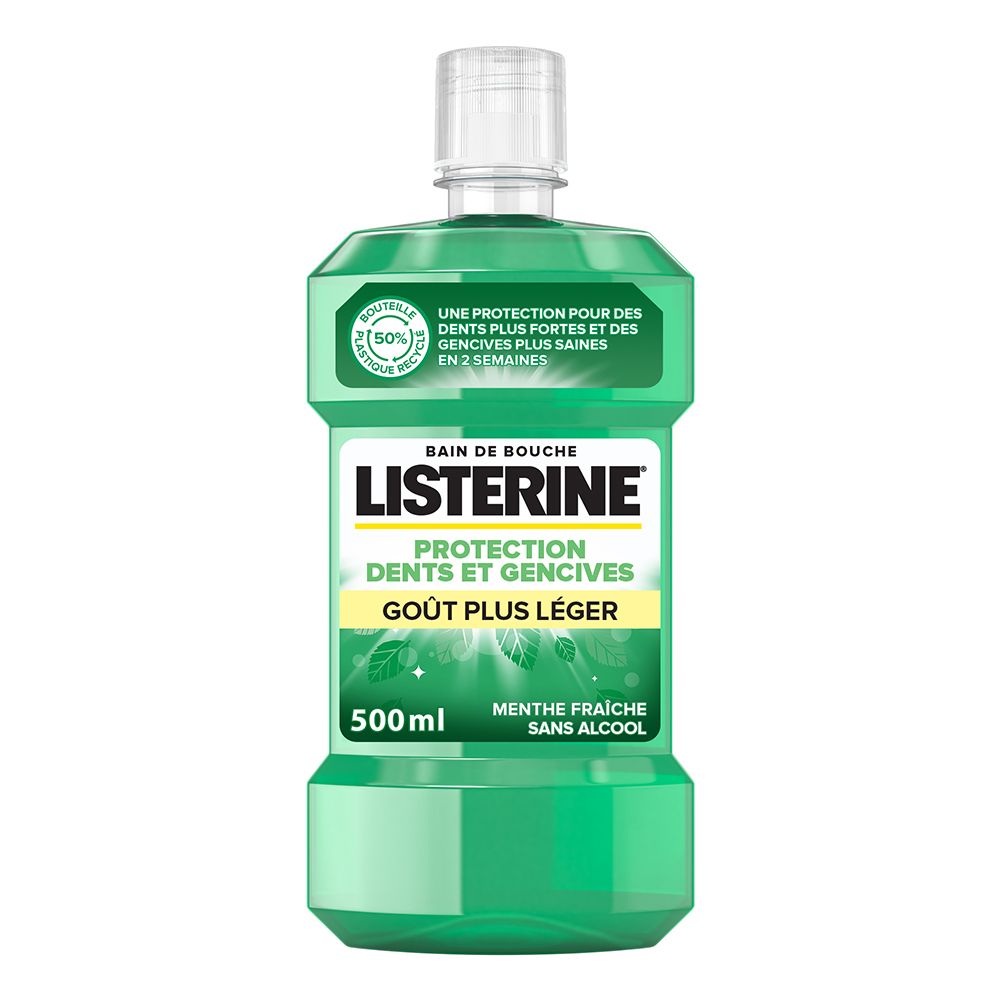 Bain de Bouche LISTERINE® Protection Dents Et Gencives Goût Plus Léger