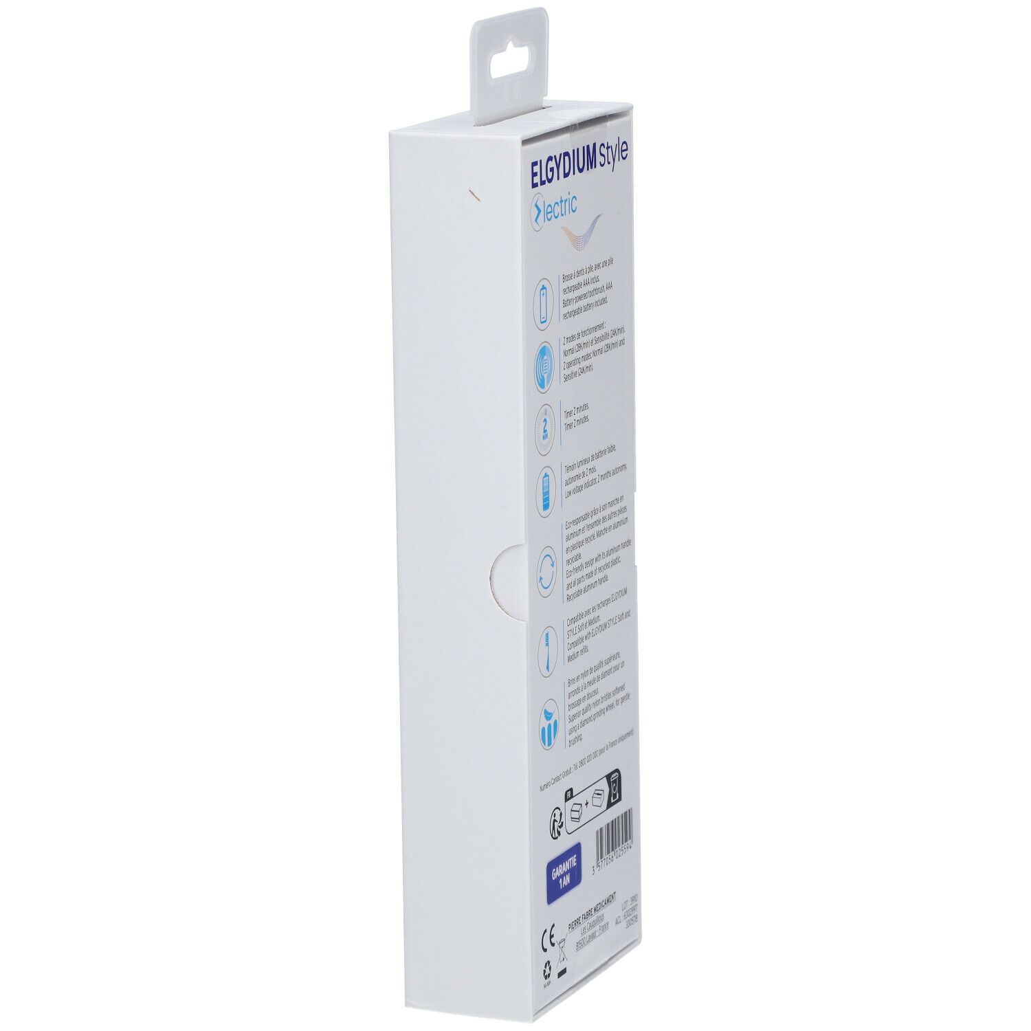 ELGYDIUM Style Electric Brosse à dents électrique Bleu