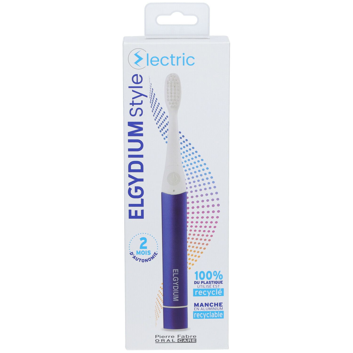 ELGYDIUM Style Electric Brosse à dents électrique Bleu