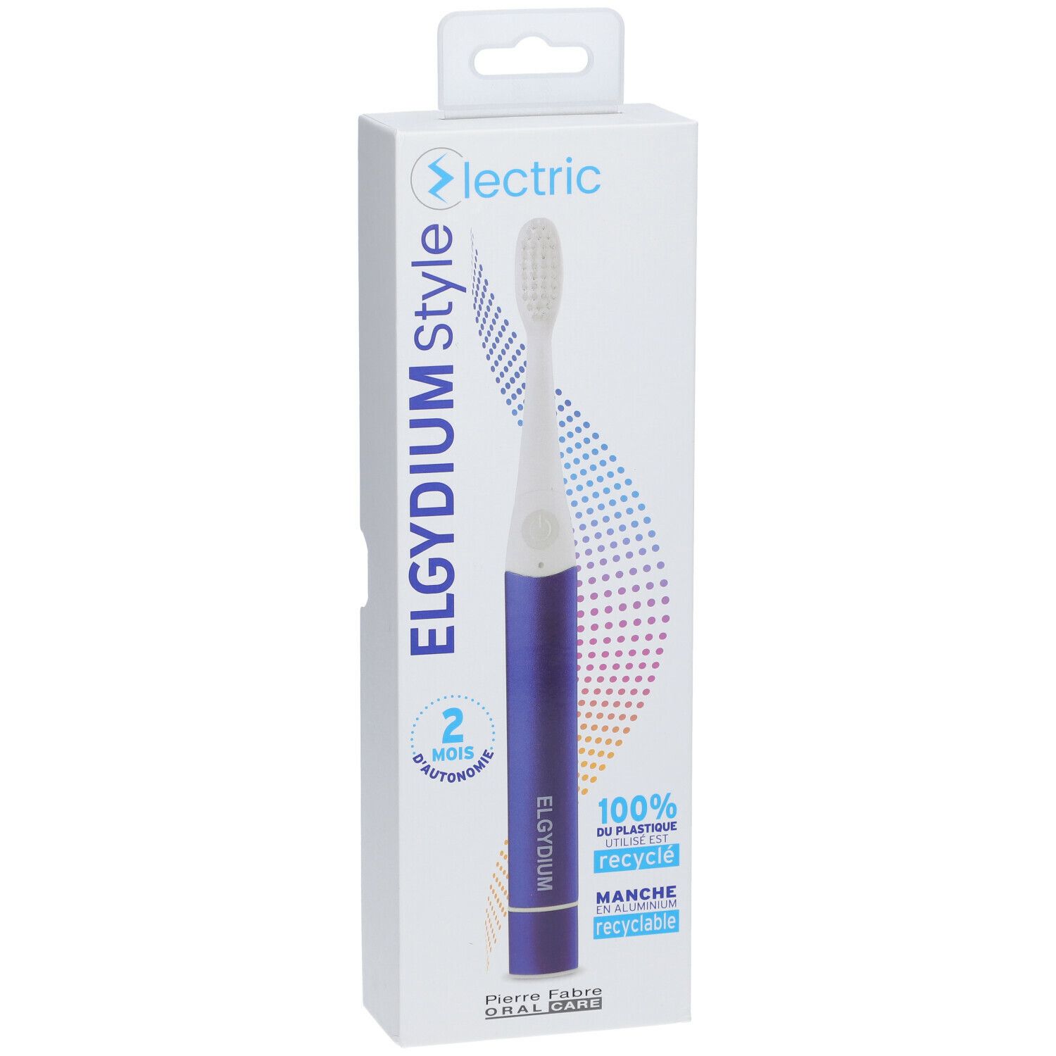ELGYDIUM Style Electric Brosse à dents électrique Bleu