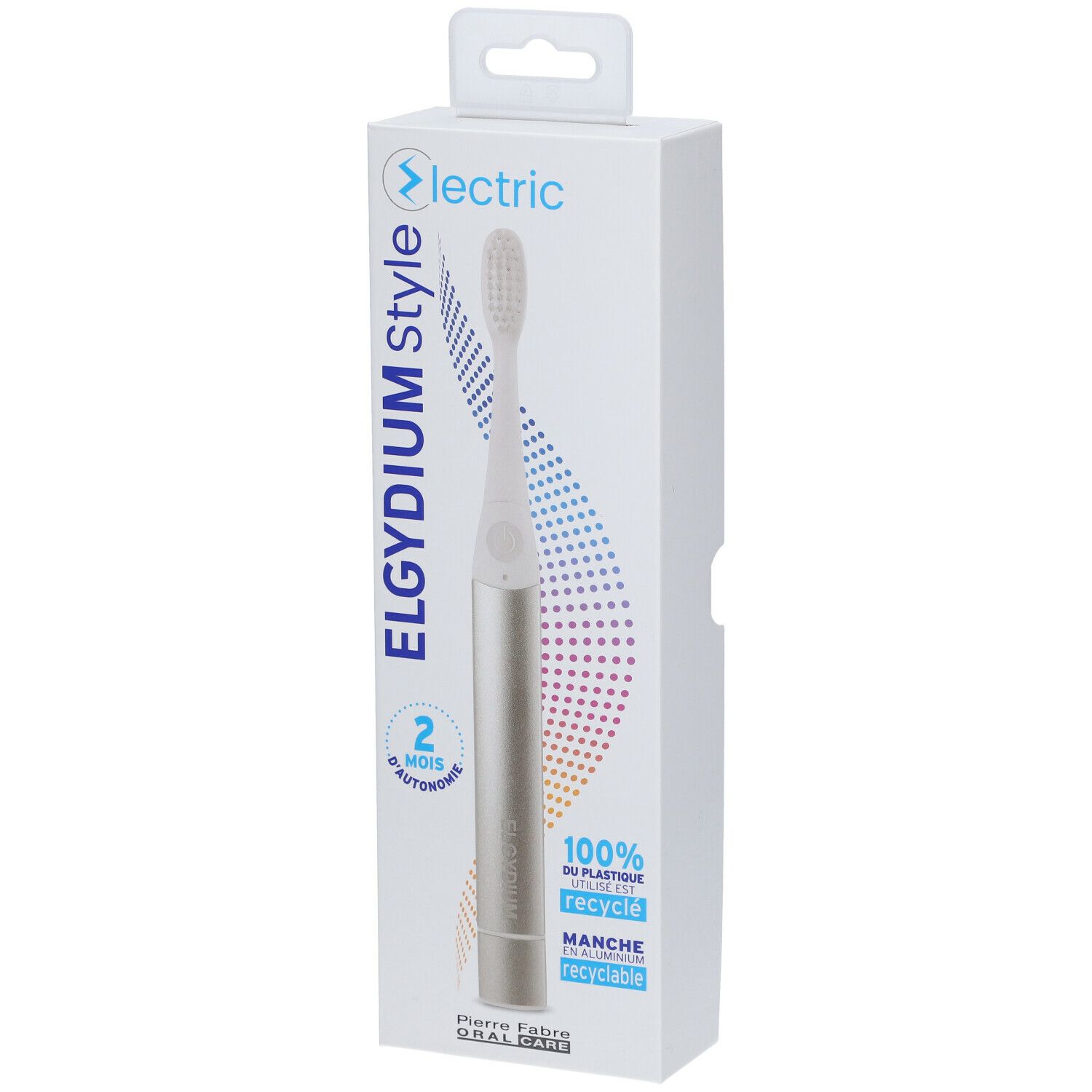 ELGYDIUM Style Electric Brosse à dents électrique Argent