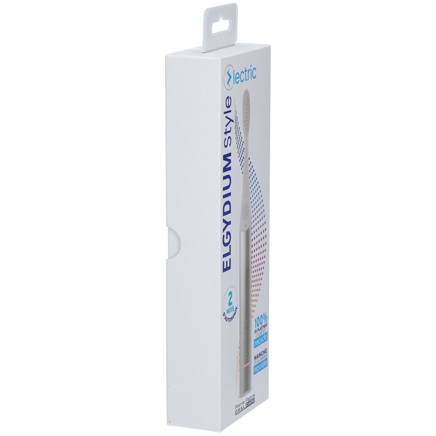 ELGYDIUM Style Electric Brosse à dents électrique Argent
