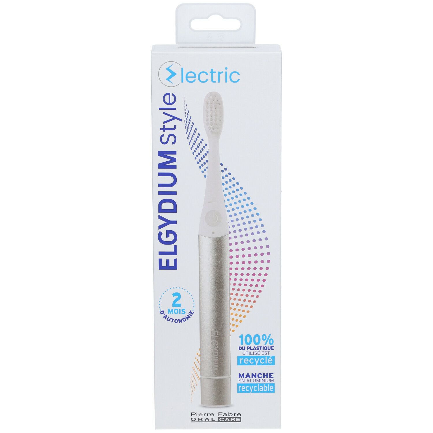 ELGYDIUM Style Electric Brosse à dents électrique Argent