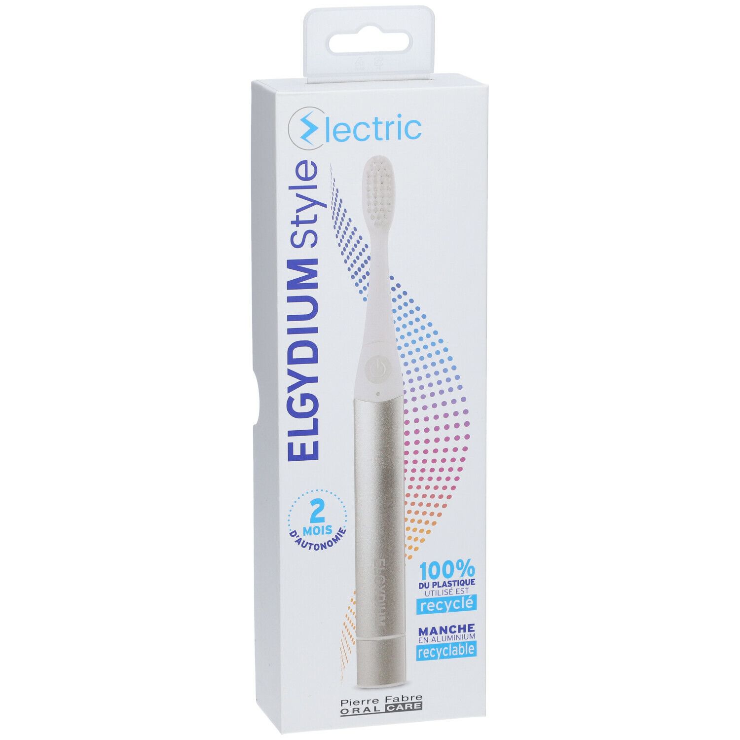 ELGYDIUM Style Electric Brosse à dents électrique Argent