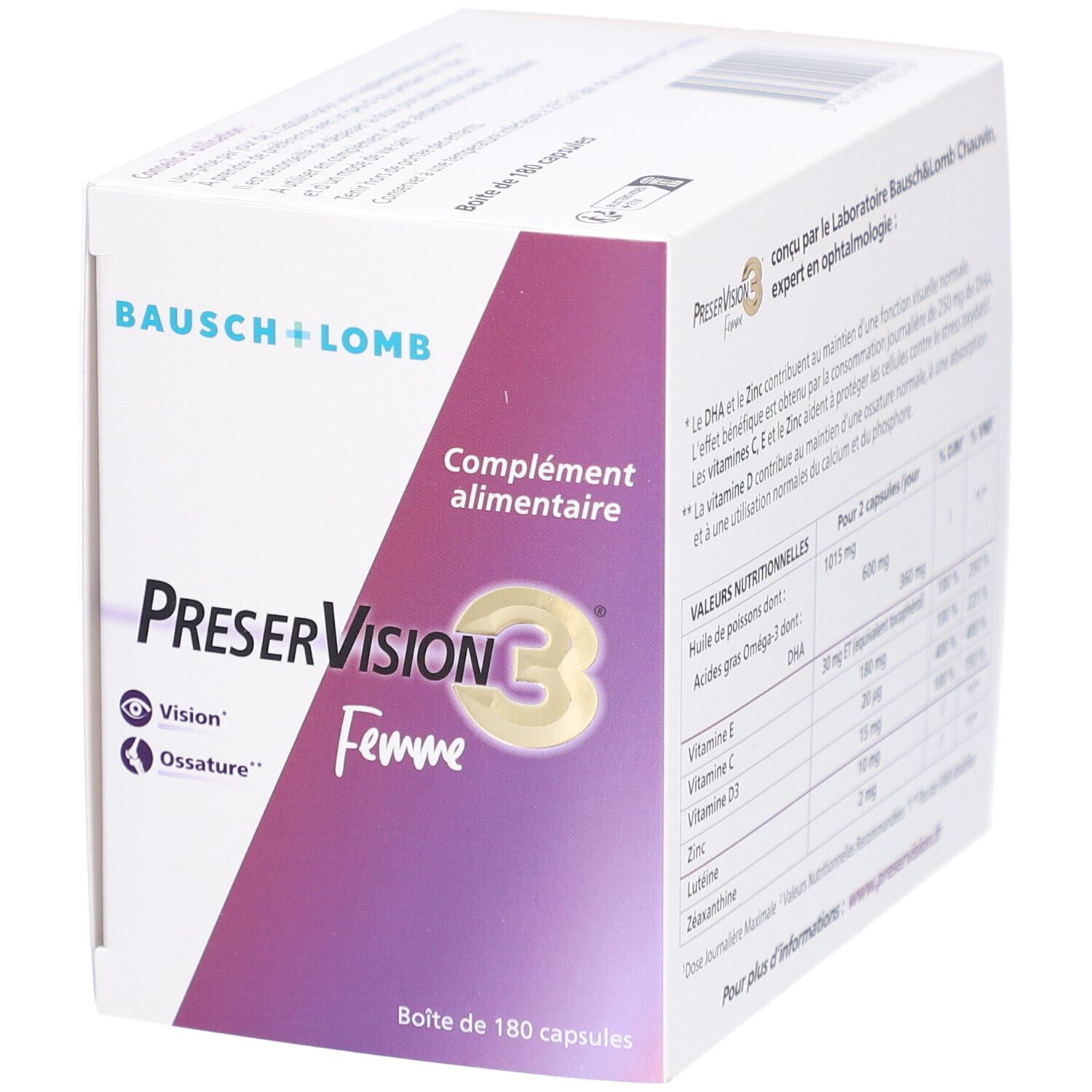 Preservision Femme Pack De 3 Mois 180 Capsules